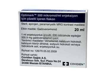 Optimark 500 Mikromol/Ml Enj. İçin Çöz. İçeren Flakon 20 Ml 1 Optimark 500 Mikromol Ml Enj. Icin Coz. Iceren Flakon 20 Ml 32899