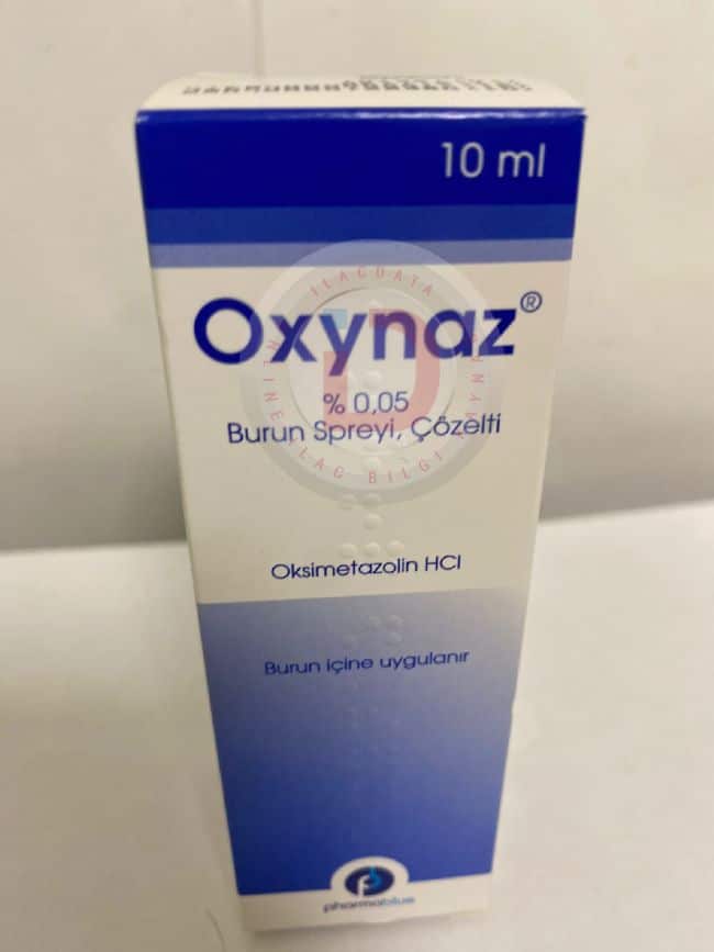 Oxynaz %0,05 Burun Spreyi, Çözelti (10 Ml) 1 Oxynaz 005 Burun Spreyi Cozelti 10 Ml 24124