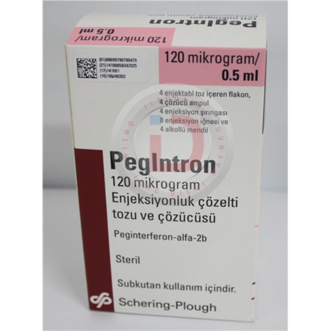 Pegintron 120 Mcg Enjeksiyonluk Çözelti Tozu Ve Cozucusu 4 Flakon 1 Pegintron 120 Mcg Enjeksiyonluk Cozelti Tozu Ve Cozucusu 4 Flakon 33262