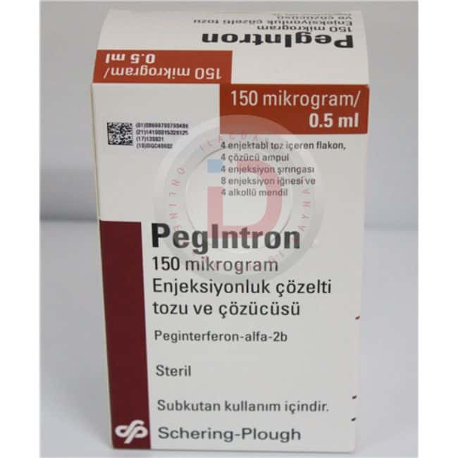 Pegintron 150 Mcg Enjeksiyonluk Çözelti Tozu Ve Cozucusu 4 Flakon 1 Pegintron 150 Mcg Enjeksiyonluk Cozelti Tozu Ve Cozucusu 4 Flakon 33264