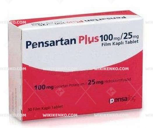 Pensartan 100 Mg 25 Mg 30 Film Kapli Tablet 33301