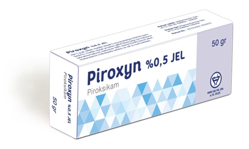 Piroxyn % 0,5 Jel (50 Gr) 1 Piroxyn 05 Jel 50 Gr 24442