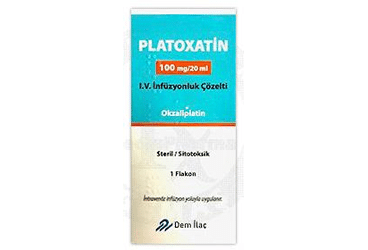 Platoxatin 100 Mg / 20 Ml I.v. İnfüzyonluk Çözelti 1 Platoxatin 100 Mg 20 Ml I.v. Infuzyonluk Cozelti 33482