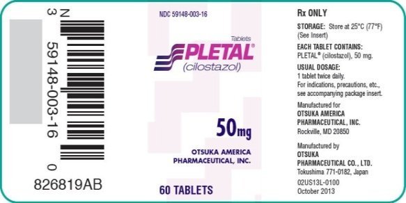 Pletal 50 Mg 60 Tablet 33491