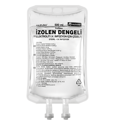 Polifleks Izolen Den.elek.500 Ml Sol. Setsiz 1 Polifleks Izolen Den.elek .500 Ml Sol. Setsiz 24648