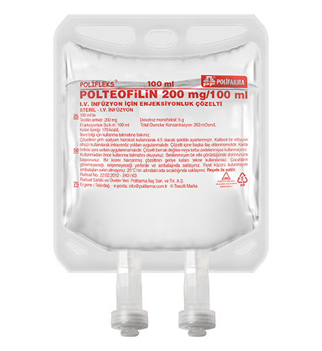 Polteofilin 200 Iv İnf. İçin Enjektabl Çözelti 100 Ml Setli 1 Polteofilin 200 Iv Inf. Icin Enjektabl Cozelti 100 Ml Setli 24686