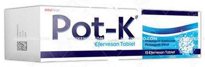 Pot-K 15 Efervesan Tablet 1 Pot K 15 Efervesan Tablet 33530