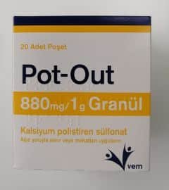 Pot-Out 880 Mg / 1 G Granul (20 Adet) 1 Pot Out 880 Mg 1 G Granul 20 Adet 24711