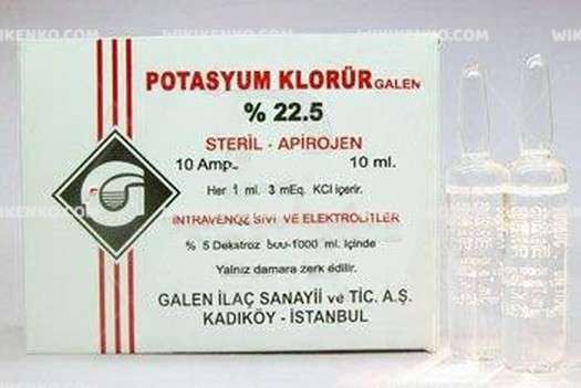 Potasyum Klorur %22.5 10 Ml 10 Ampul 1 Potasyum Klorur .5 10 Ml 10 Ampul 24703