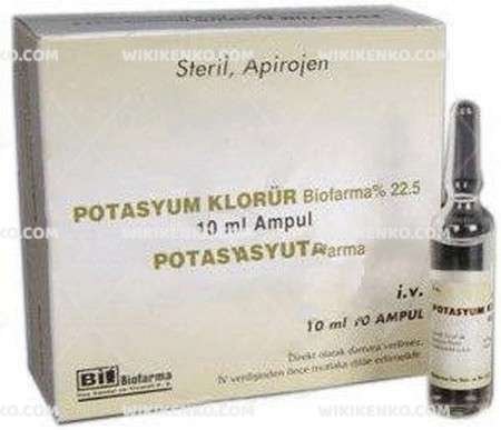 Potasyum Klorur Biofarma .5 10 Ml 10 Ampul 33528