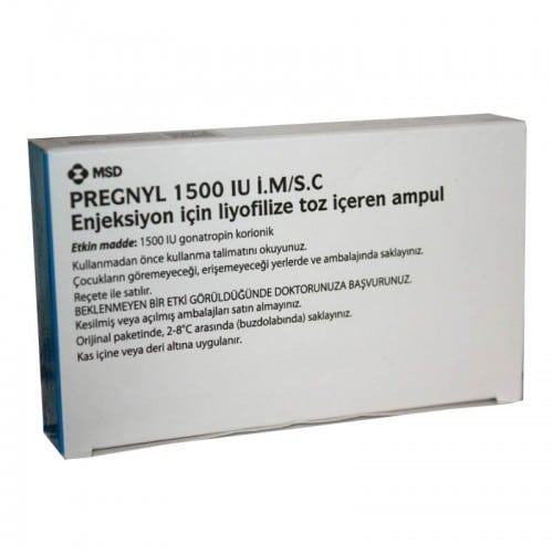 Pregnyl 1500 Iu 3 Ampul 33561