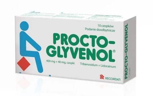 Procto-Glyvenol 400+40 Mg 10 Supozituar 1 Procto Glyvenol 40040 Mg 10 Supozituar 24775