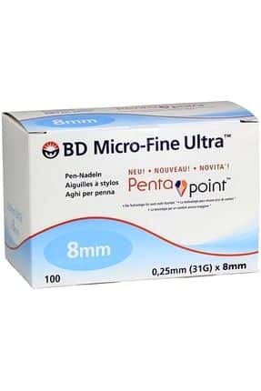 Pure-Fine 31G 8Mm 100 Adet Insulin Igne Ucu 1 Pure Fine 31G 8Mm 100 Adet Insulin Igne Ucu 24869