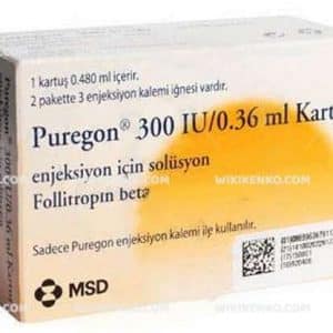 Puregon 300 Iu/ 0.36 Ml S.c. Enj. İçin Sol. İçeren 1 Kartuş 1 Puregon 300 Iu 0.36 Ml S.c. Enj. Icin Sol. Iceren 1 Kartus 33756