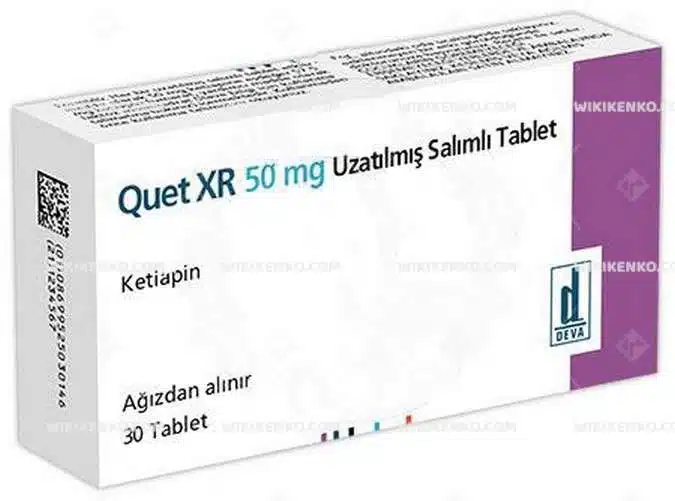 Quet Xr 50 Mg Uzatılmış Salımlı 30 Tablet 1 Quet Xr 50 Mg Uzatilmis Salimli 30 Tablet 24896