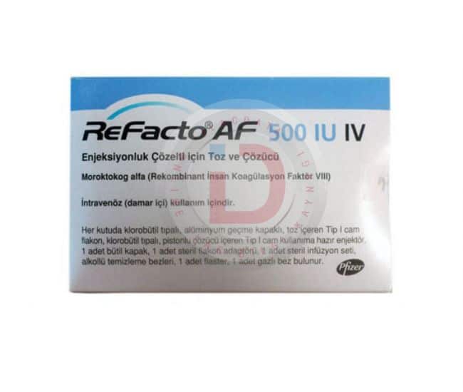 Refacto Af 250 Iu Iv Enjeksiyonluk Cozelti Icin Toz Ve Cozucu 1 Flakon 1 Refacto Af 250 Iu Iv Enjeksiyonluk Cozelti Icin Toz Ve Cozucu 1 Flakon 24961
