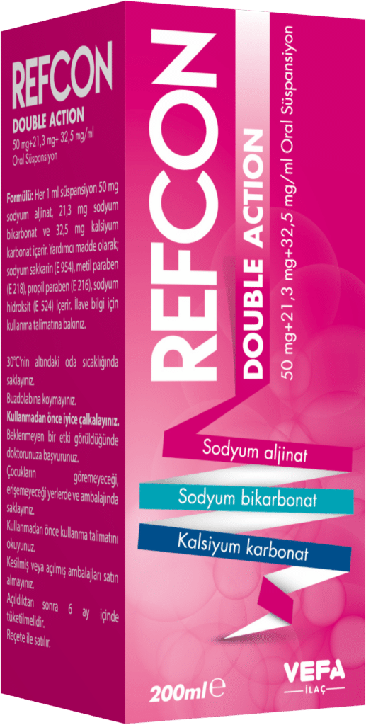 Refcon Double Action 50 Mg+21,3 Mg+32,5 Mg/Ml Oral Süspansiyon (200 Ml) 1 Refcon Double Action 50 Mg213 Mg325 Mg Ml Oral Suspansiyon 200 Ml 24965