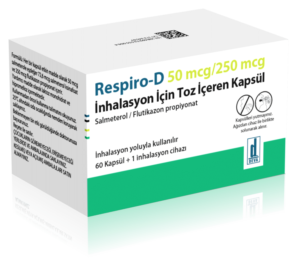 Respiro-D 50 Mcg/250 Mcg Inhalasyon Icin Toz Iceren Kapsul 1 Respiro D 50 Mcg 250 Mcg Inhalasyon Icin Toz Iceren Kapsul 25049