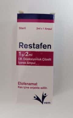 Restafen 1 G/2 Ml Im Enjeksiyonluk Çözelti İçeren 1 Ampul 1 Restafen 1 G 2 Ml Im Enjeksiyonluk Cozelti Iceren 1 Ampul 25052