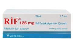 Rif 125 Mg Im Enjeksiyonluk Çözelti (1 Ampul) 1 Rif 125 Mg Im Enjeksiyonluk Cozelti 1 Ampul 25102