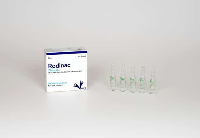 Rodinac 75 Mg 3 Ml Im Enjeksiyon Icin Cozelti Iceren 4 Ampul 34179