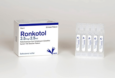 Ronkotol 2,5 Mg/2,5 Ml Nebulizasyon Icin Inhalasyon Cozeltisi Iceren Tek Dozluk 20 Flakon 1 Ronkotol 25 Mg 25 Ml Nebulizasyon Icin Inhalasyon Cozeltisi Iceren Tek Dozluk 20 Flakon 25210