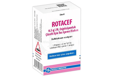 Rotacef 0,5 G Im Enjeksiyonluk Cozelti Hazirlamak Icin Toz Iceren Flakon, 3 Adet 1 Rotacef 05 G Im Enjeksiyonluk Cozelti Hazirlamak Icin Toz Iceren Flakon 3 Adet 34249