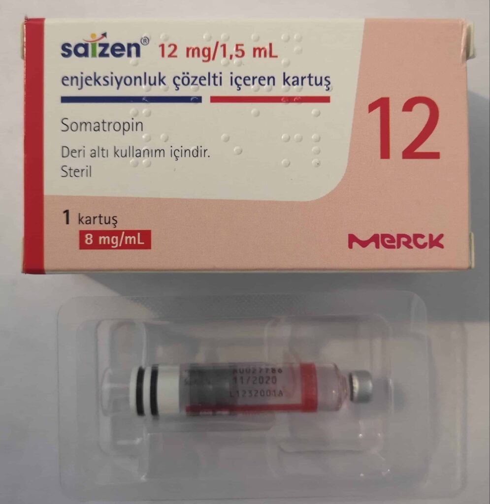 Saizen 12 Mg/1,5 Ml Enjeksiyonluk Çözelti İçeren Kartuş 1 Saizen 12 Mg 15 Ml Enjeksiyonluk Cozelti Iceren Kartus 25250