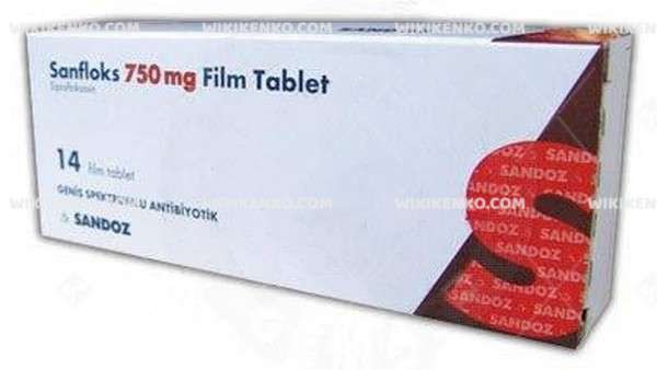 Sanfloks 750 Mg 14 Film Tablet 34335
