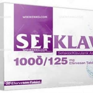 Sefklav 1000 125 Mg 20 Efervesan Tablet 34412