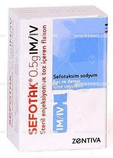 Sefotak 500 Mg 1 Flakon 1 Sefotak 500 Mg 1 Flakon 25328