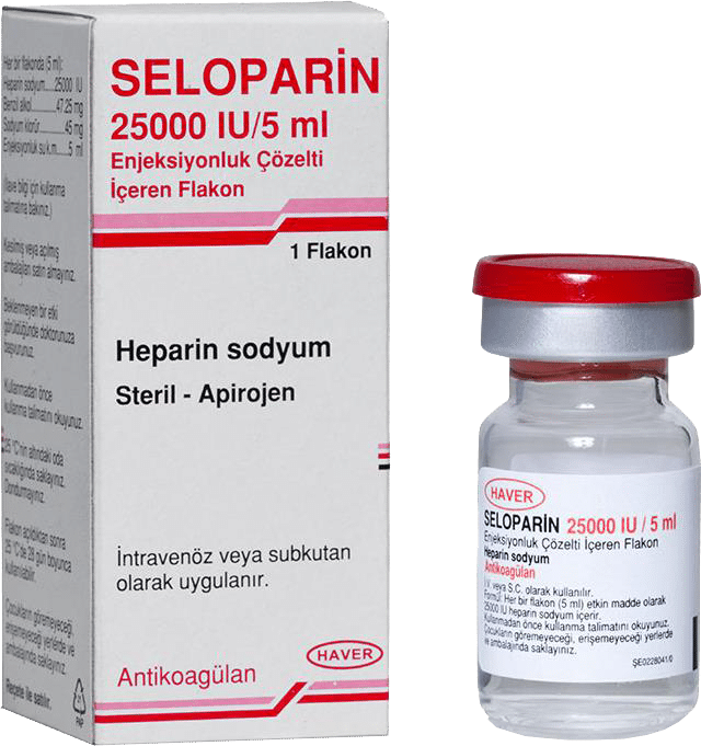 Seloparin 25000 Iu/5 Ml Enjeksiyonluk Çözelti İçeren 1 Flakon 1 Seloparin 25000 Iu 5 Ml Enjeksiyonluk Cozelti Iceren 1 Flakon 25339