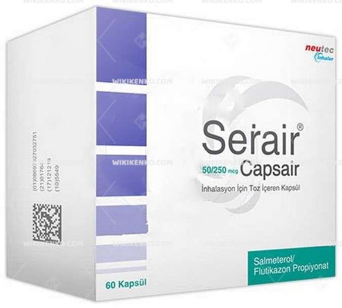 Serair 50/250 Mcg Capsair İnhalasyon İçin Toz İçeren 60 Kapsül 1 Serair 50 250 Mcg Capsair Inhalasyon Icin Toz Iceren 60 Kapsul 25355