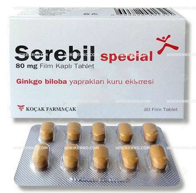 Serebil Special 80 Mg 30 Film Kapli Tablet 1 Serebil Special 80 Mg 30 Film Kapli Tablet 25363
