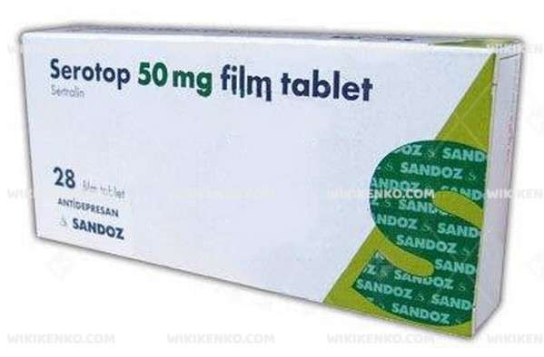Serotop 50 Mg 28 Film Tablet 1 Serotop 50 Mg 28 Film Tablet 34514