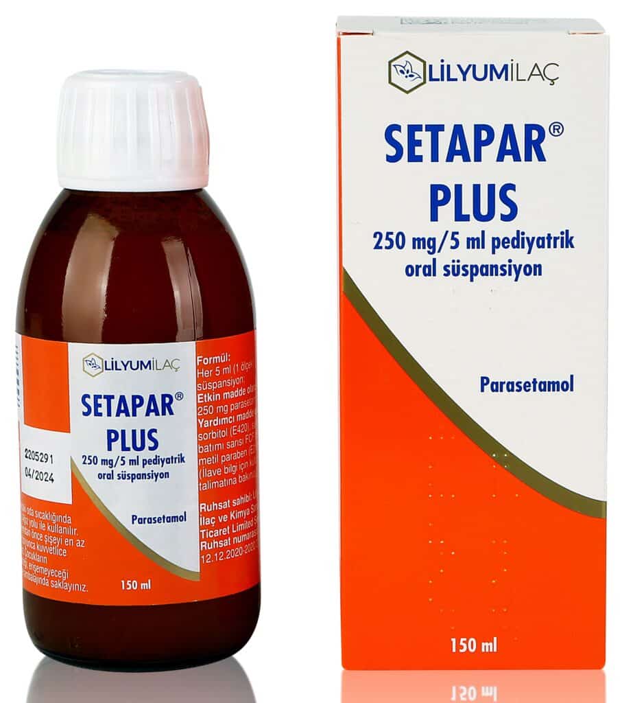 Setapar Plus 250 Mg/5 Ml Pediyatrik Oral Suspansiyon (150 Ml) 1 Setapar Plus 250 Mg 5 Ml Pediyatrik Oral Suspansiyon 150 Ml 25391