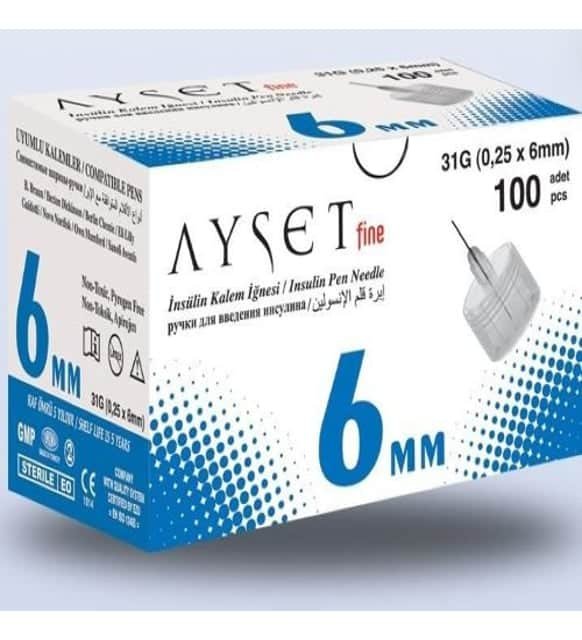 Setfine Insulin Kalem İğnesi 31 G 0.25X6 Mm 1 Setfine Insulin Kalem Ignesi 31G 0.25X6Mm 25393