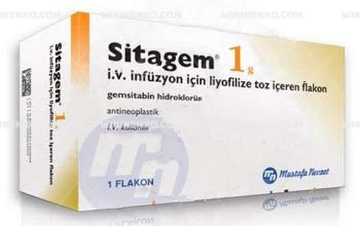 Sitagem 1 G Iv İnfüzyon İçin Liyofilize Toz İçeren Flakon 1 Sitagem 1 G Iv Infuzyon Icin Liyofilize Toz Iceren Flakon 34633