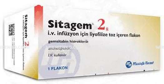 Sitagem 2 G Iv İnfüzyon İçin Liyofilize Toz İçeren Flakon 1 Sitagem 2 G Iv Infuzyon Icin Liyofilize Toz Iceren Flakon 34634
