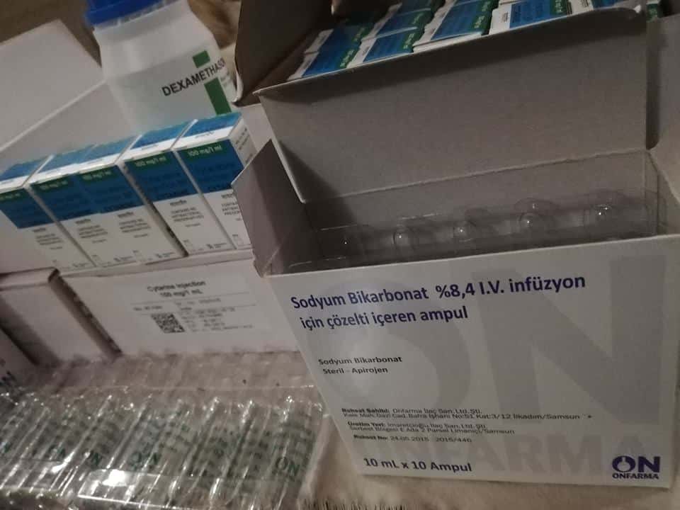 Sodyum Bikarbonat % 8,4 100 Ampul 1 Sodyum Bikarbonat 84 100 Ampul 34664