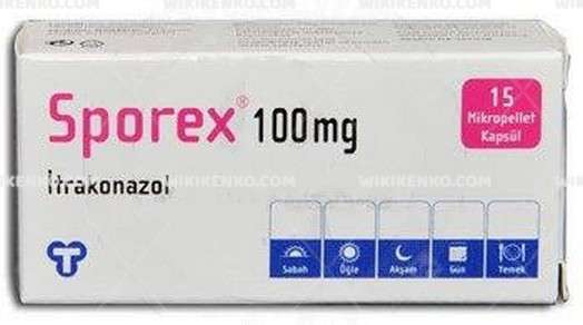 Sporex 100 Mg 15 Mikropellet Kapsül 1 Sporex 100 Mg 15 Mikropellet Kapsul 34722