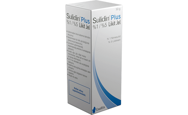Sulidin Plus %1 + %5 Likit Jel 50 G 1 Sulidin Plus 1 5 Likit Jel 50 G 25625