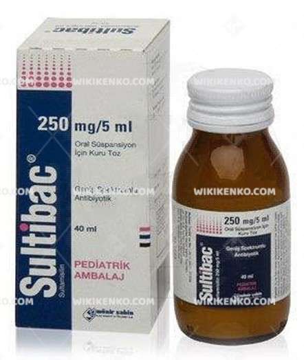 Sultibac 250 Mg 5 Ml 40 Ml Suspansiyon 34780