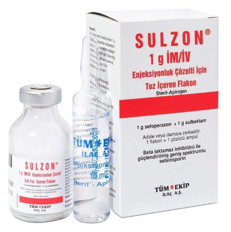 Sulzon 1 Gr Im/Iv Enjeksiyonluk Toz İçeren Flakon 1 Sulzon 1 Gr Im Iv Enjeksiyonluk Toz Iceren Flakon 25636