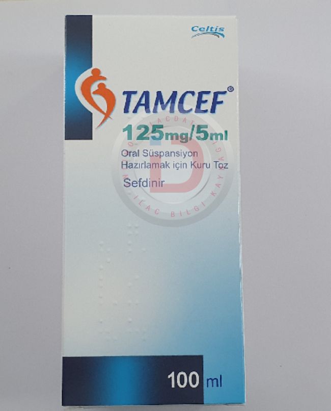 Tamcef 125 Mg / 5Ml Suspansiyon Hazirlamak Icin Kuru Toz 1 Tamcef 125 Mg 5Ml Suspansiyon Hazirlamak Icin Kuru Toz 25716