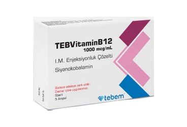 Teb Vitamin B12 1000 Mcg/Ml Im Enjeksiyonluk Cozelti (5X1 Ml Ampul) 1 Teb Vitamin B12 1000 Mcg Ml Im Enjeksiyonluk Cozelti 5X1 Ml Ampul 25782