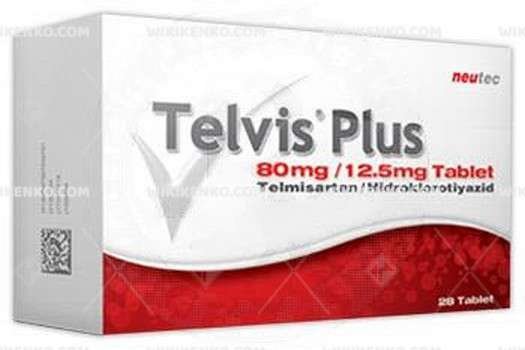 Telvis Plus 80/12,5 28 Tablet 1 Telvis Plus 80 125 28 Tablet 25828