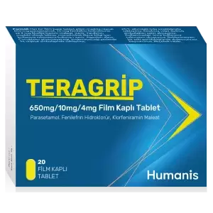 Teragrip 650 Mg/10 Mg/4 Mg Film Kaplı Tablet (20 Film Kaplı Tablet) 1 Teragrip 650 Mg 10 Mg 4 Mg Film Kapli Tablet 20 Film Kapli Tablet 25869