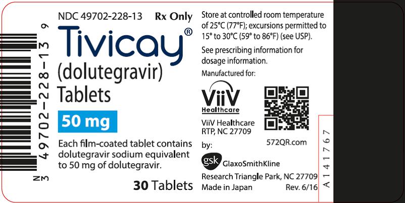 Tivicay 50 Mg 30 Fi̇lm Tablet 1 Tivicay 50 Mg 30 Film Tablet 25957