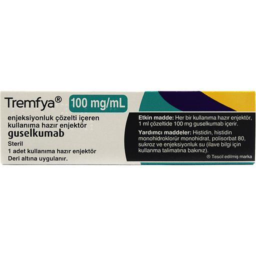 Tremfya 100 Mg/Ml Enjeksi̇yonluk Çözelti̇ İçeren Kullanima Hazir Enjektör 1 Tremfya 100 Mg Ml Enjeksiyonluk Cozelti Iceren Kullanima Hazir Enjektor 26028